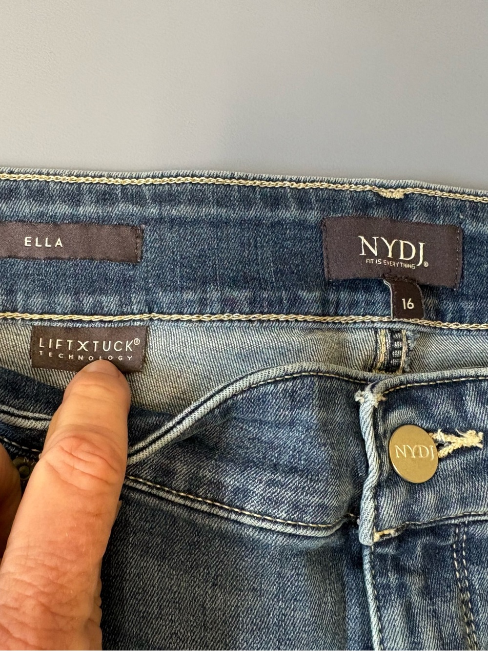 NYDJ Women's Jean Shorts- Dark Blue, Light Blue, 3 pair!! - Picture 4 of 11